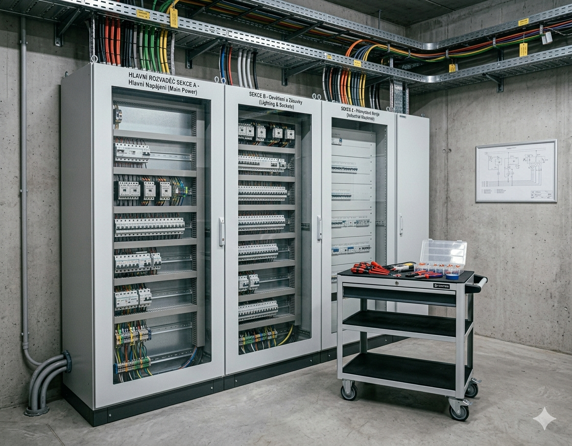 Elektrorozvaděč s jističi